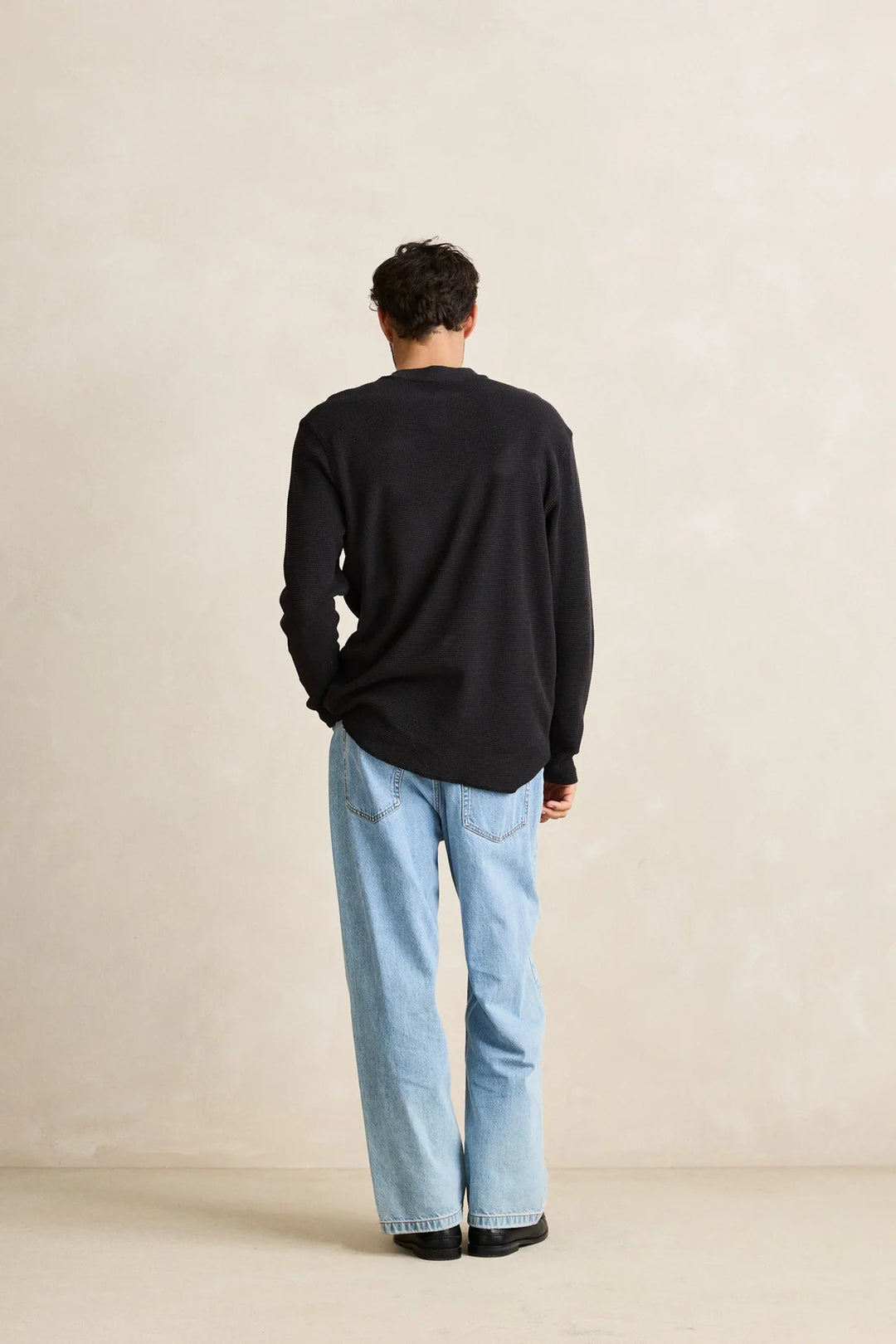 Rhythm Classic Waffle Knit Long Sleeve Shirt