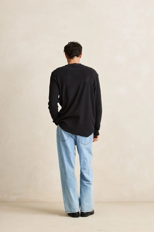 Rhythm Classic Waffle Knit Long Sleeve Shirt