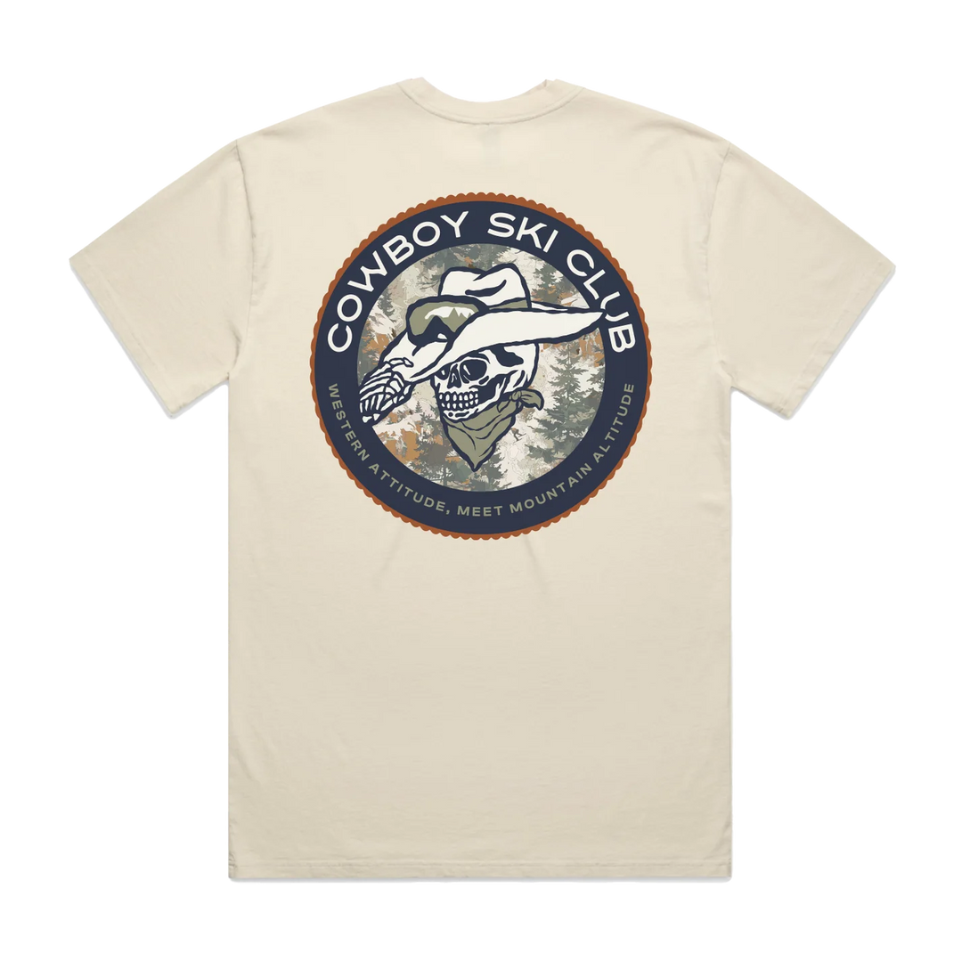 Cowboy Ski Club Treeline Camo Oversized Tee