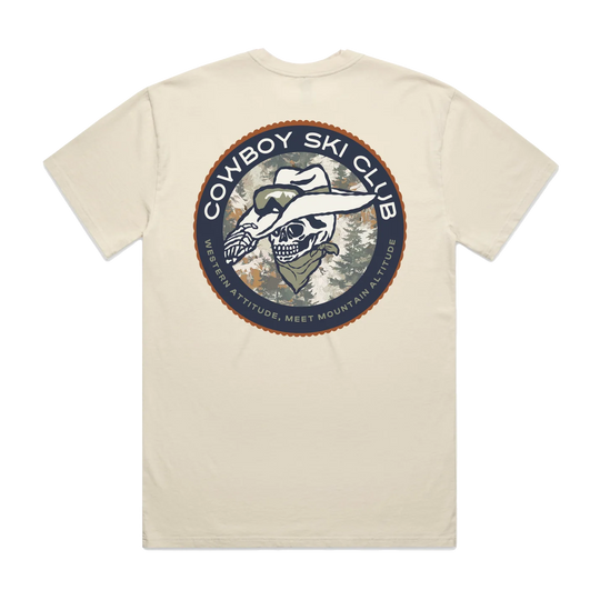 Cowboy Ski Club Treeline Camo Oversized Tee