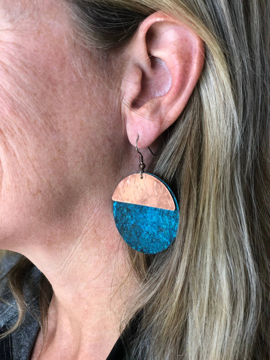 Circle & a half earring Moondance Artwork