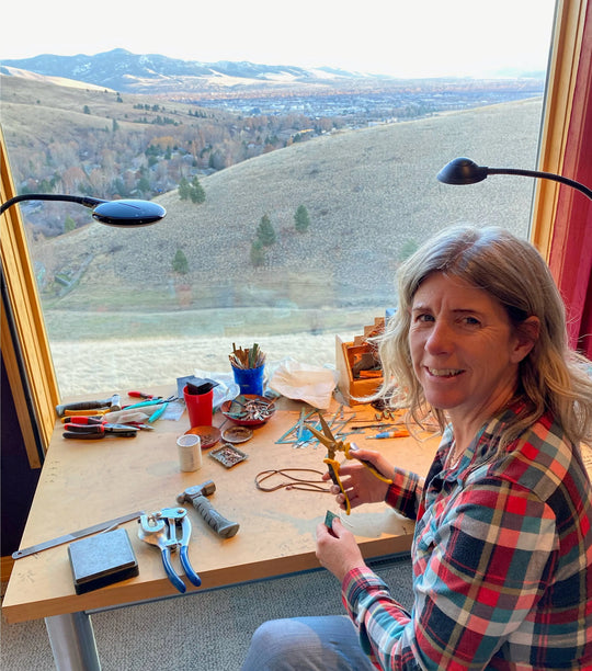 Circle & a half earring Moondance Artwork