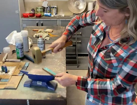 Circle & a half earring Moondance Artwork