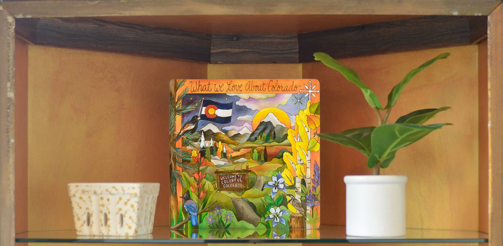"Colorful Colorado" | Colorado Wall Plaque - 9x9 Sticks