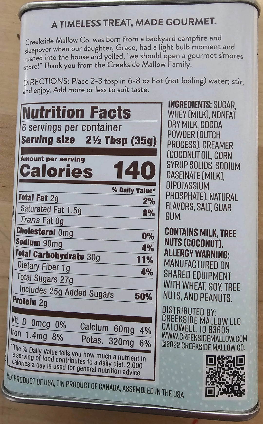 Double Chocolate Hot Chocolate Mix Creekside Mallow Co.