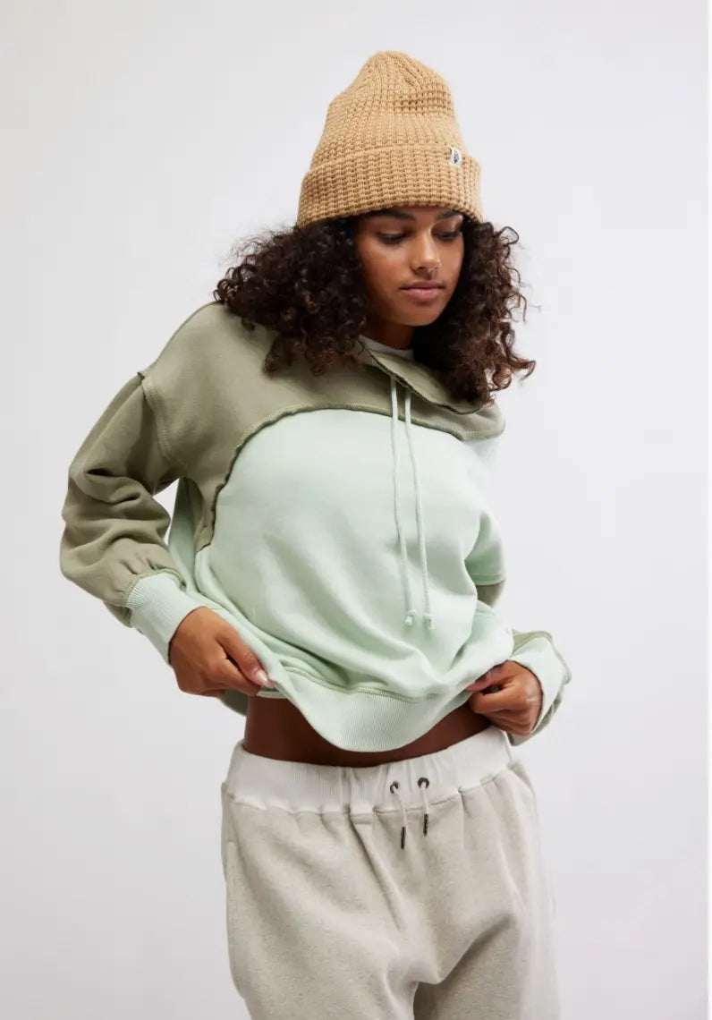 Free People Movement Colorblock Homestretch Pullover Top Free People Movement