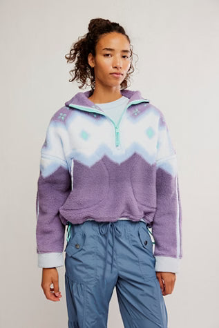 Free People Movement Printed Mountain High 1/2 Zip Free People Movement