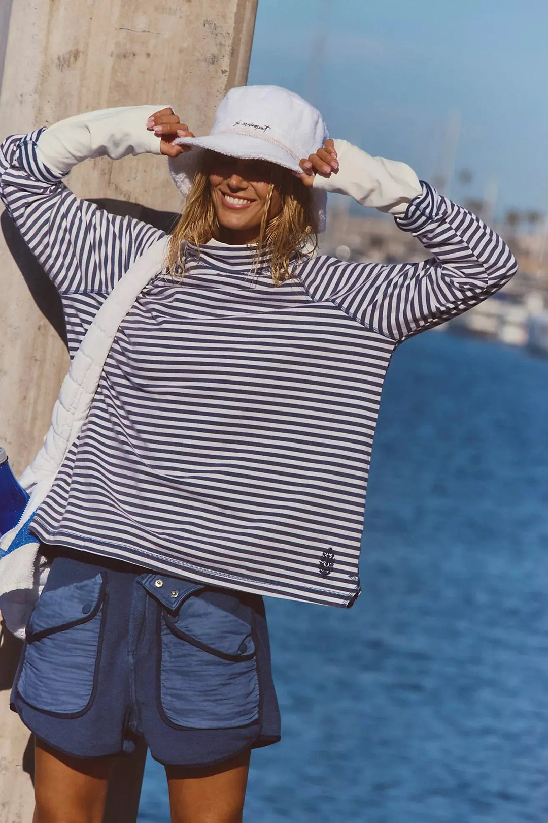 Free People Movement Restoration Yarn Dye Stripe Layer Free People Movement