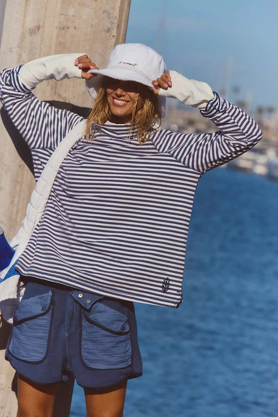 Free People Movement Restoration Yarn Dye Stripe Layer Free People Movement