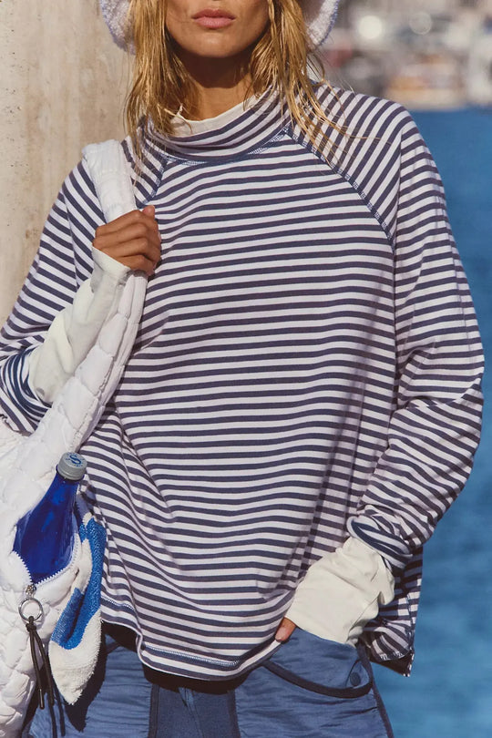 Free People Movement Restoration Yarn Dye Stripe Layer Free People Movement