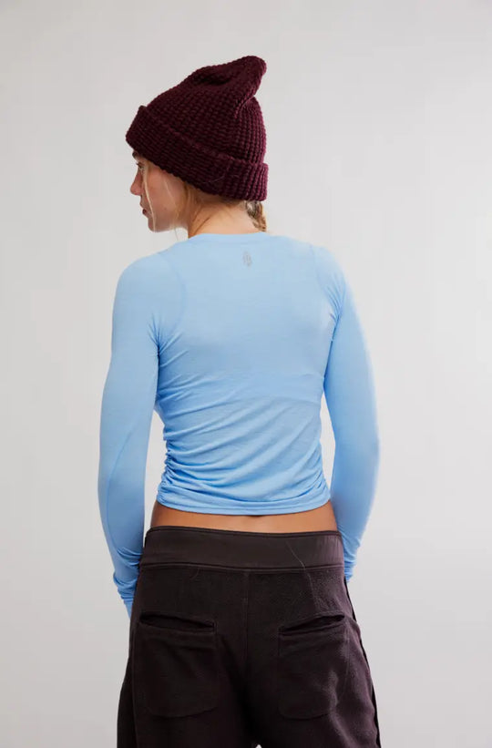 Free People Movement Tempo Ruched Long Sleeve Free People Movement