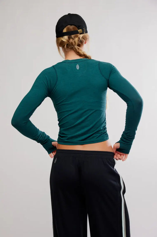 Free People Movement Tempo Ruched Long Sleeve Free People Movement