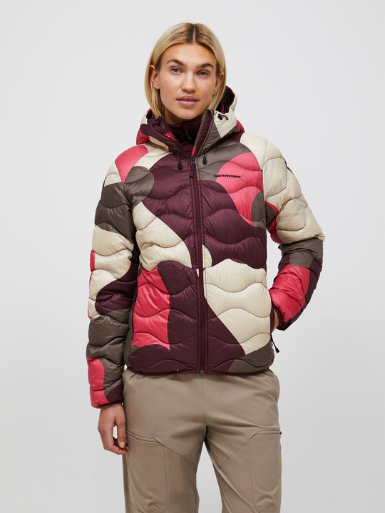 Peak Performance Women's Helium AOP Down Hood Jacket