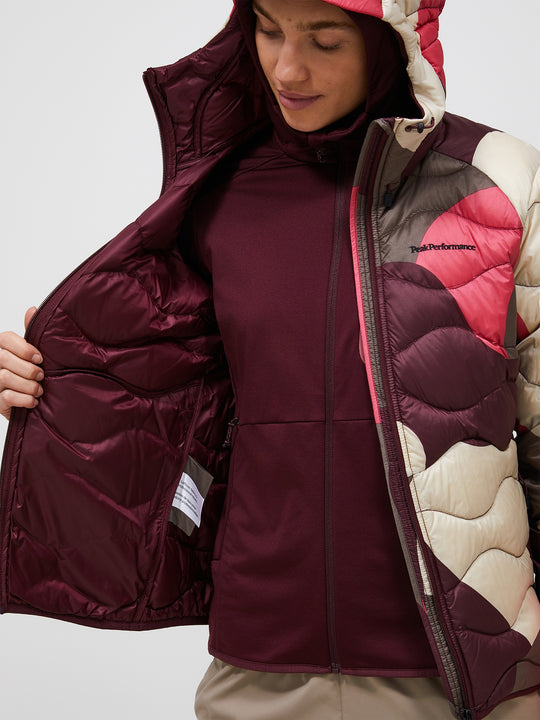 Peak Performance Women's Helium AOP Down Hood Jacket