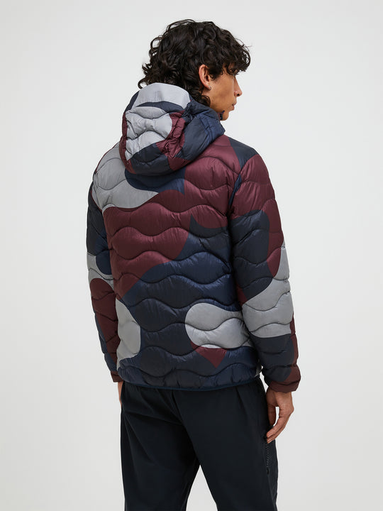 Peak Performance Men's Helium AOP Down Hooded Jacket