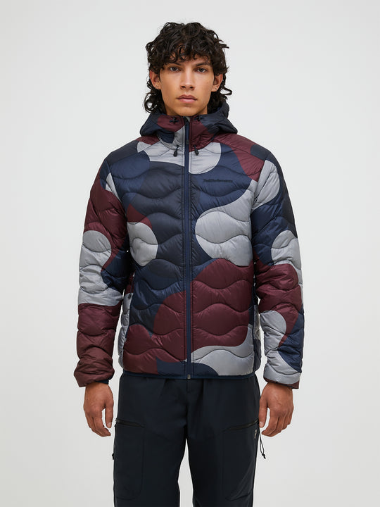 Peak Performance Men's Helium AOP Down Hooded Jacket