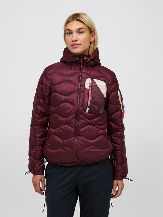 Peak Performance Women's Helium AOP Utility Down Hood Jacket