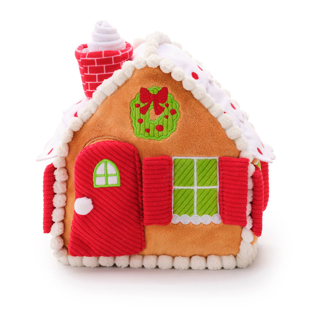 Gingerbread House Interactive Snuffle Holiday Dog Toy The Foggy Dog