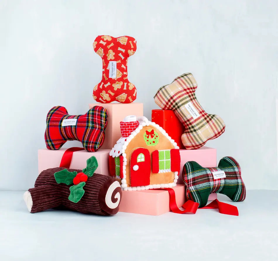 Gingerbread House Interactive Snuffle Holiday Dog Toy The Foggy Dog