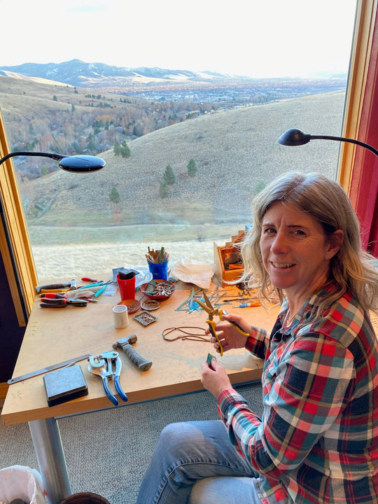 Half Circle earring Moondance Artwork