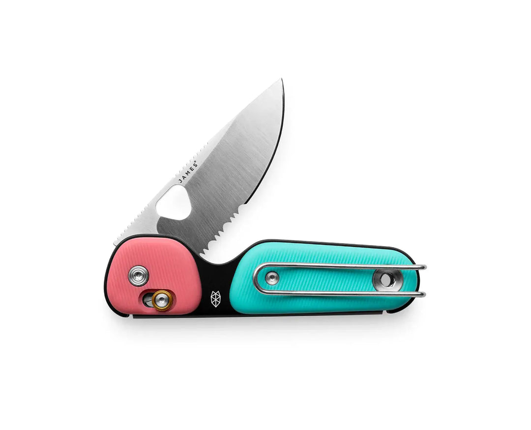 James Brand The Redstone- Coral / Turquoise / Stainless / PP / Serrated James Brand