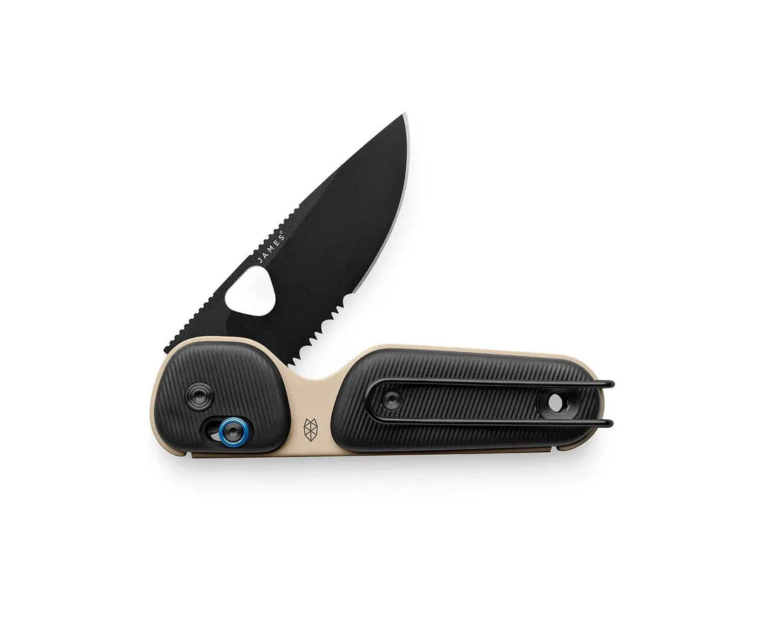 James Brand The Redstone- Coyote Tan / Black / PP / Serrated James Brand
