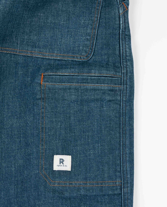 Ripton Belt Jeans - Dk Indigo