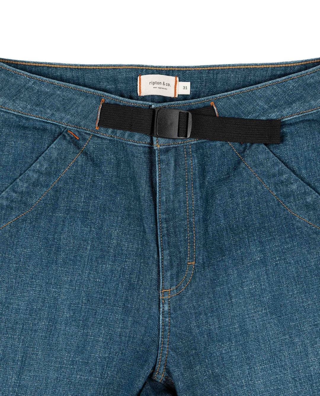 Ripton Belt Jeans - Dk Indigo