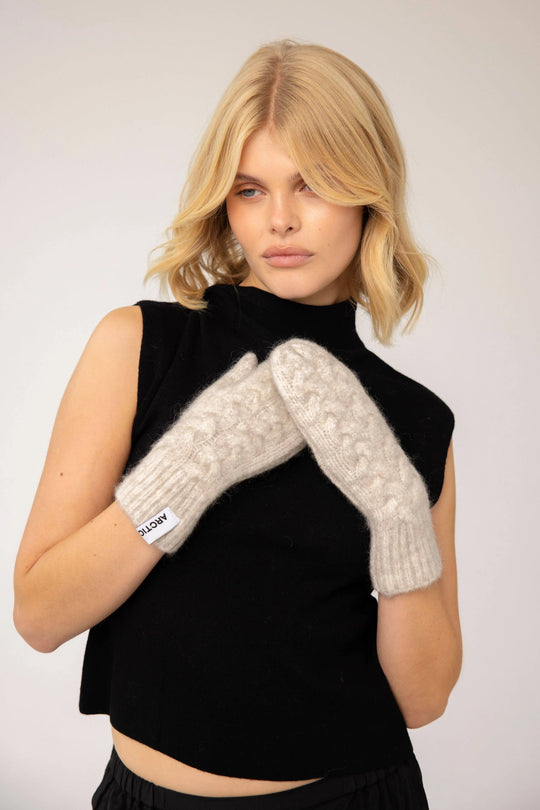 Mohair Mittens - Arctic White Arctic Fox & Co. - North America