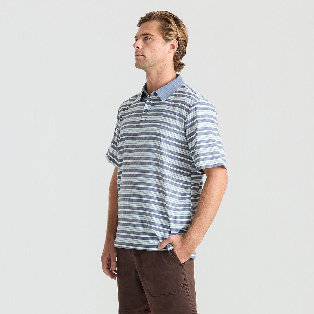 Roark Bless Up Breathable Stretch Polo Shirt