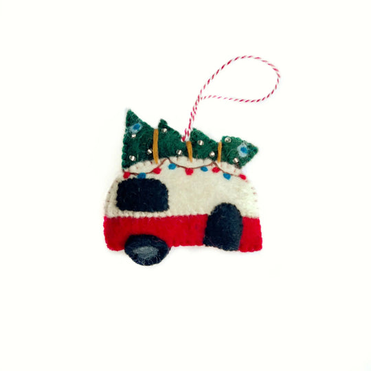 Ornaments 4 Orphans Camper Felt Wool Christmas Ornament   - The Outside Society
