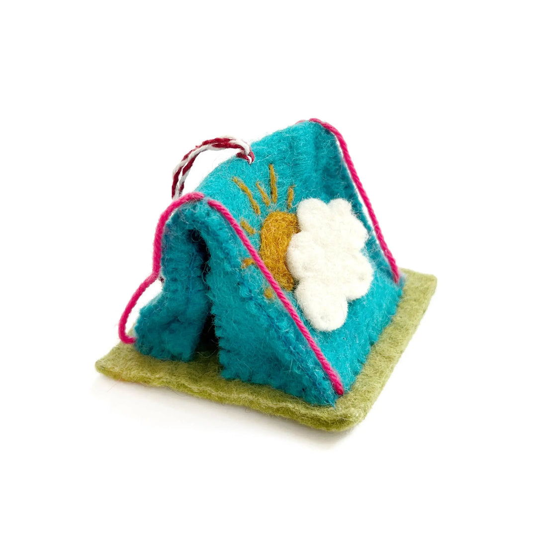 Ornaments 4 Orphans Tent Felt Wool Christmas Ornament - The Outside Society