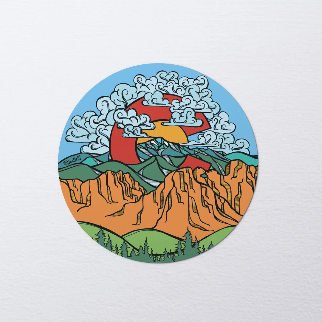 Pikes Peak Sticker Kylee Firlit Creative