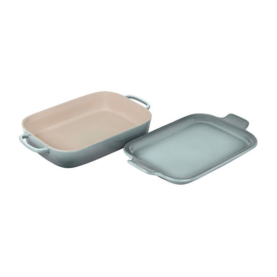 Le Creuset Shallow 3Q Rectangular Dish with Platter Lid