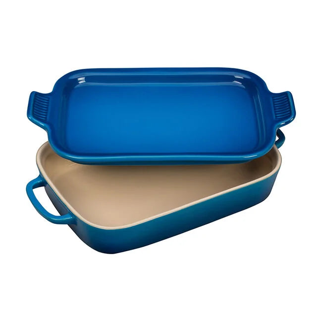 Le Creuset Shallow 3Q Rectangular Dish with Platter Lid