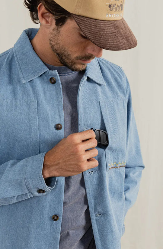 Rhythm Arguam Long Sleeve Overshirt Rhythm