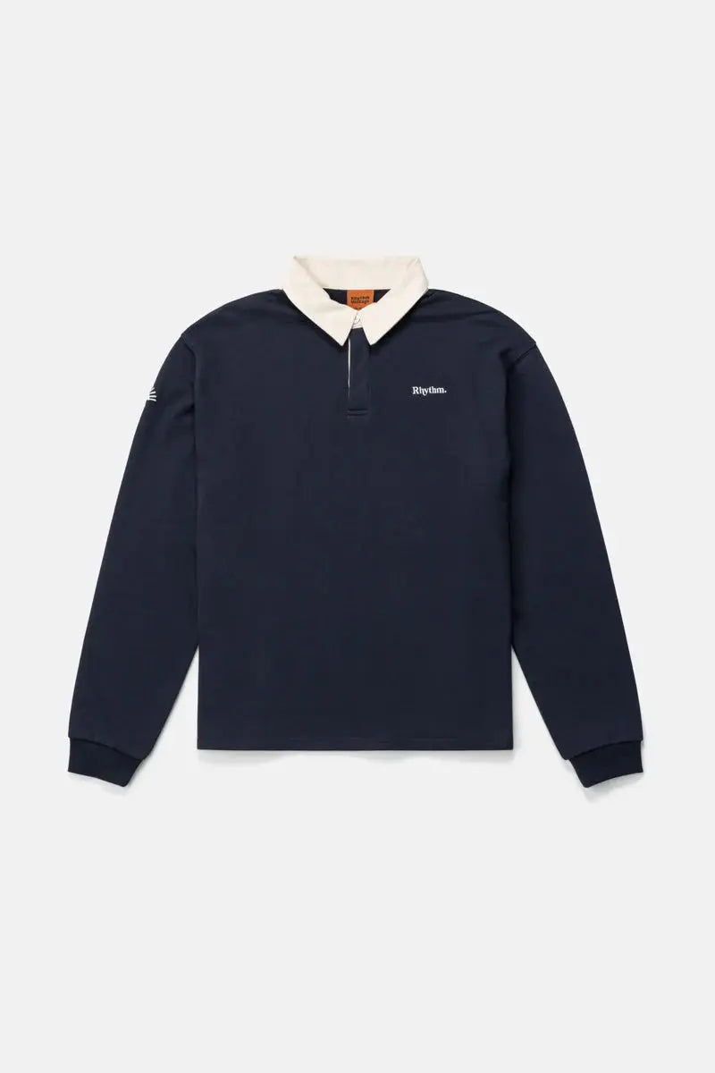 Rhythm Vintage Rugby Long Sleeve Polo Rhythm