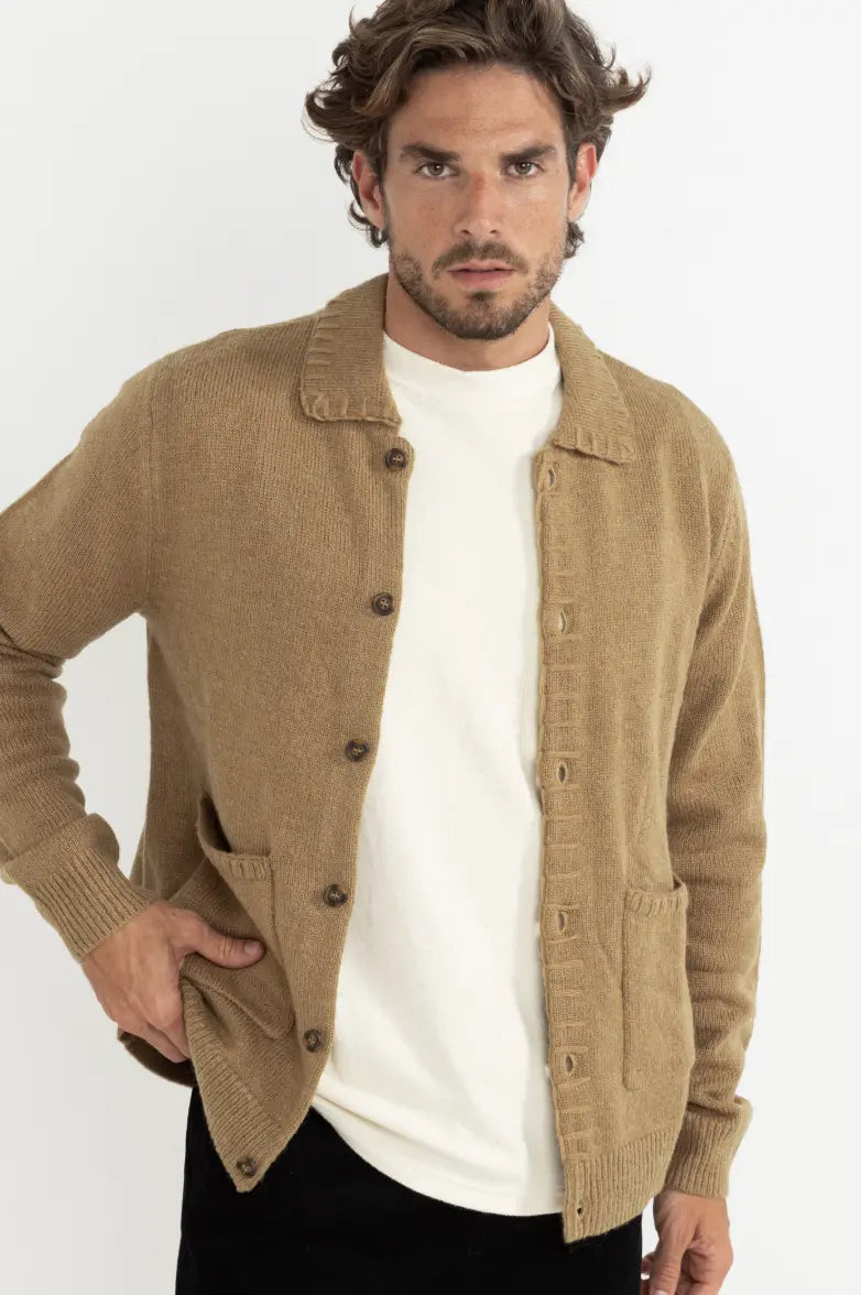 Rhythm Whip Stitch Button Up Knit Rhythm