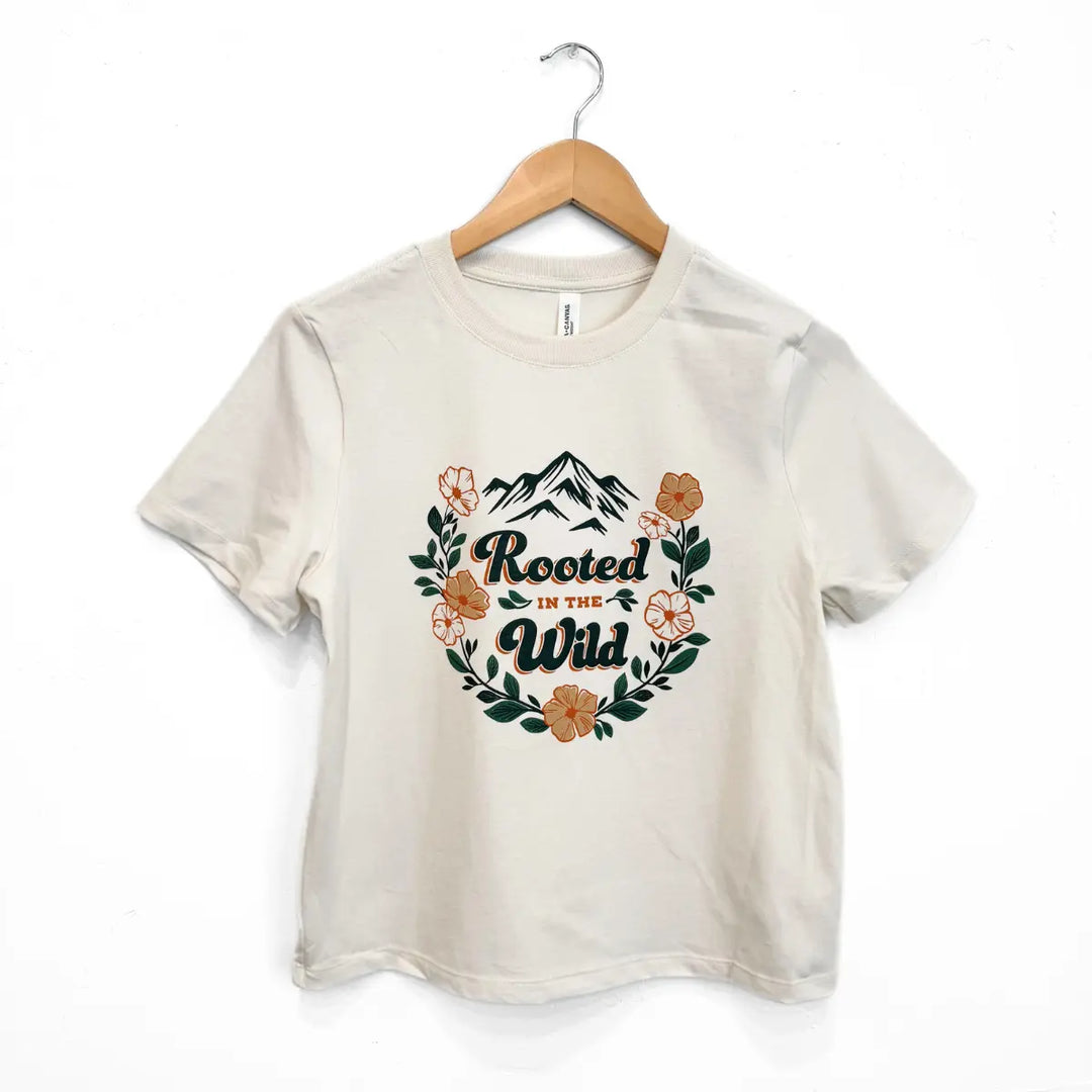 Rooted in the Wild Ladies Tee - Vintage White The Montana Scene