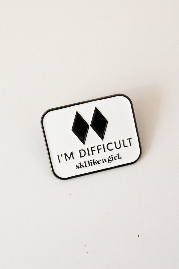 Ski Like A Girl Pins