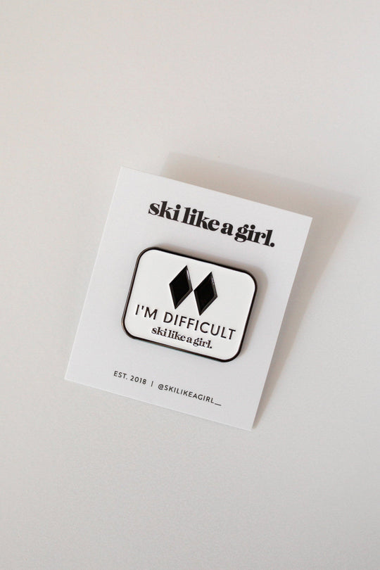 Ski Like A Girl Pins