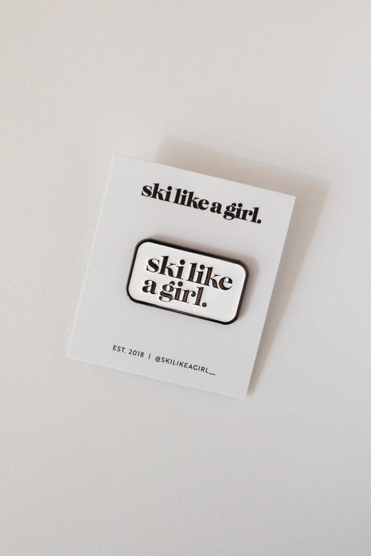 Ski Like A Girl Pins