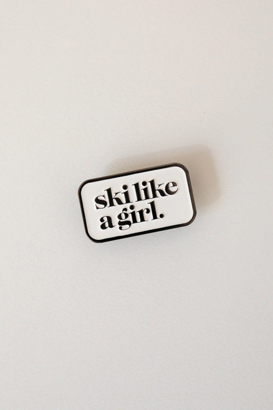 Ski Like A Girl Pins