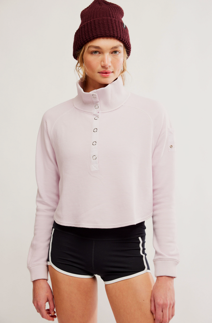 Free People Movement So Fly Henley in Rose Quartz