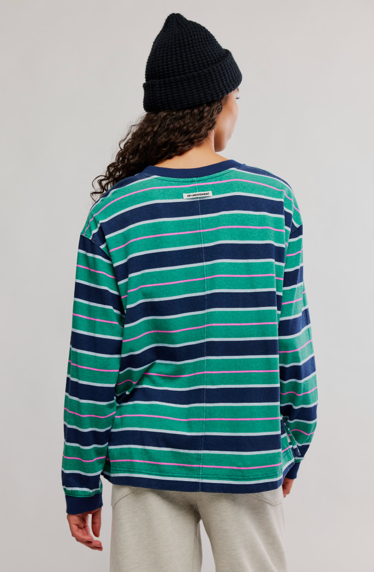 Hustle Layer Printed Long Sleeve Top