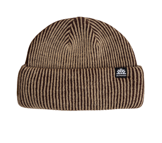 Autumn Cord Double Roll Beanie