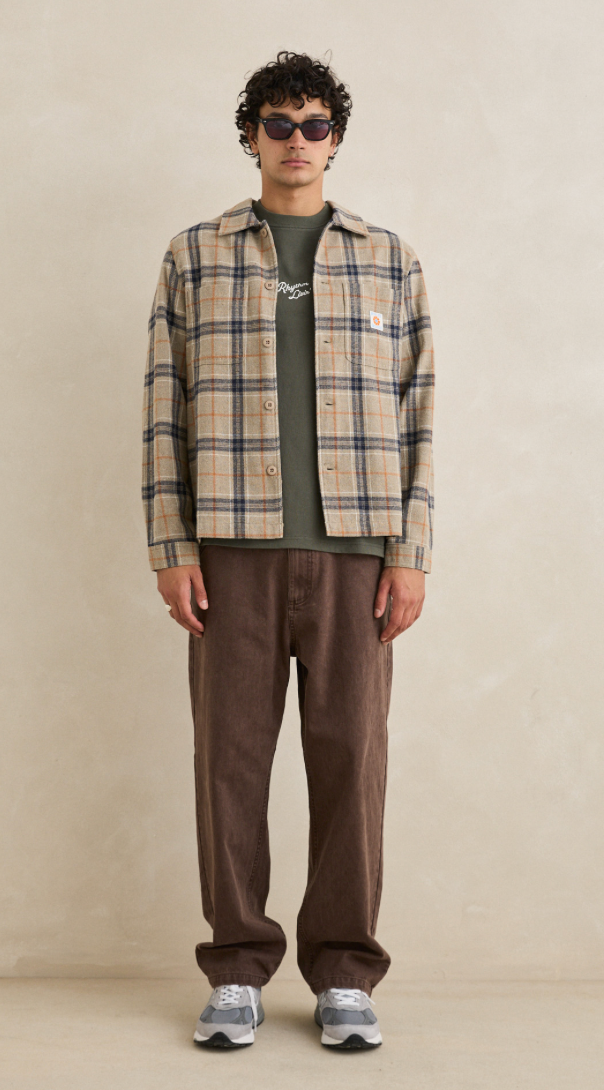 Rhythm Oscar Check Long Sleeve Shirt