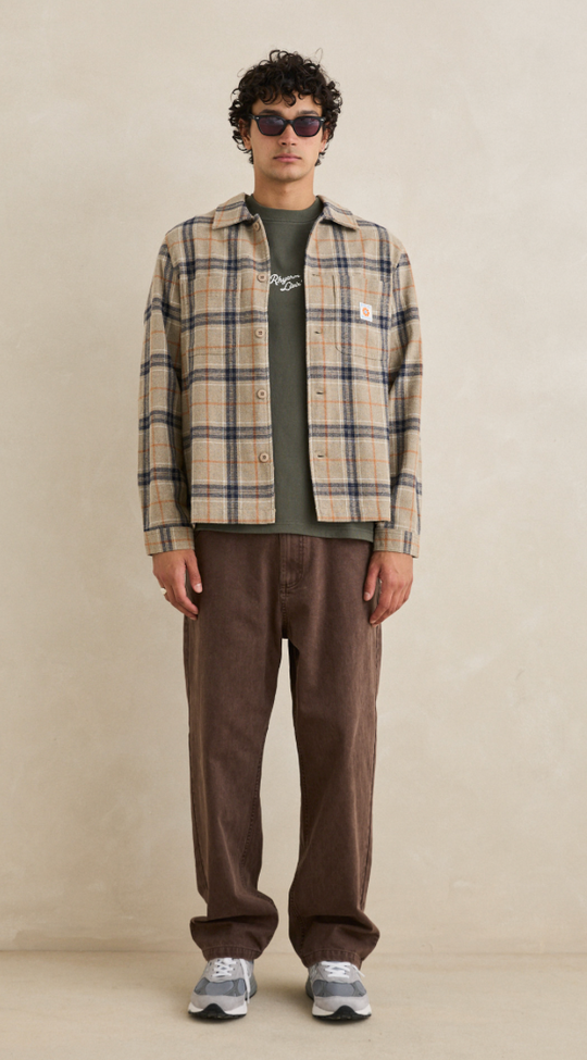 Rhythm Oscar Check Long Sleeve Shirt