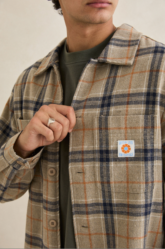 Rhythm Oscar Check Long Sleeve Shirt