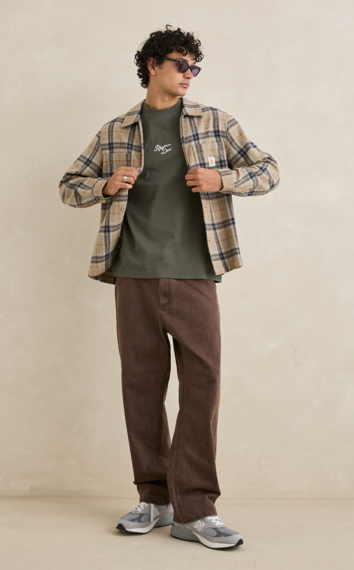 Rhythm Oscar Check Long Sleeve Shirt